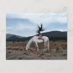 Girl on Horse Postcard