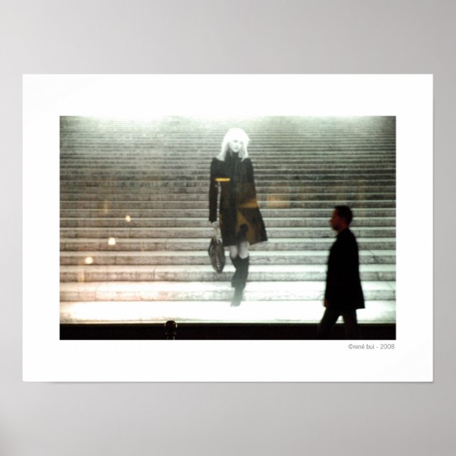 GIRL ON STAIRS / NEW LIFE Poster (Front)