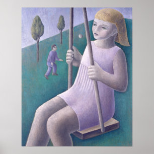 Girl on Swing 1996 Poster