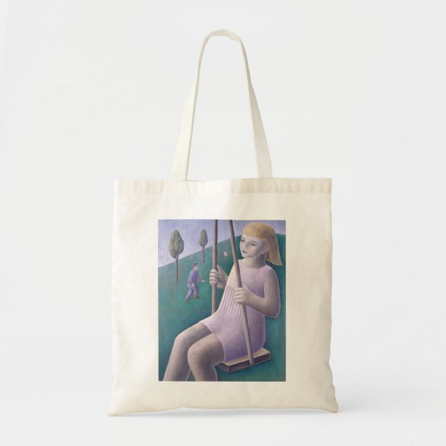 Girl on Swing 1996 Tote Bag (Front)