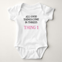 girl one piece for triplets, triplets gift idea,