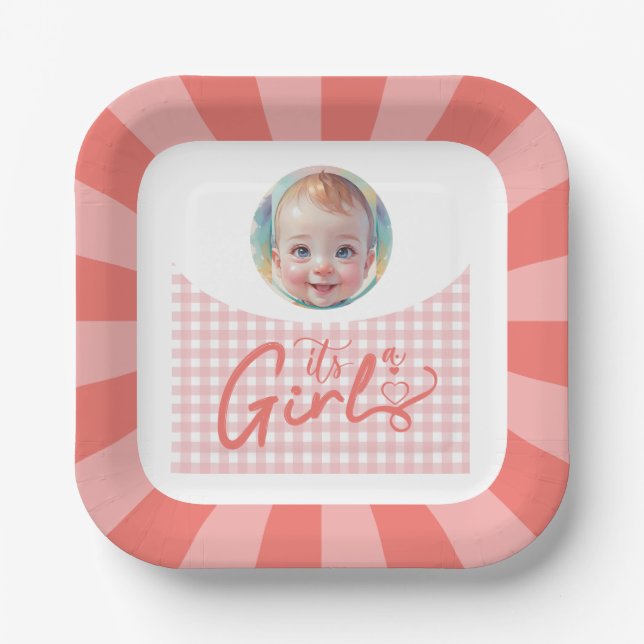 girl Paper Plate (Front)