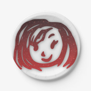 girl paper plate
