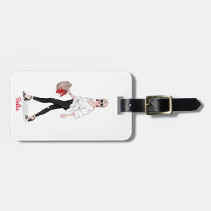 Girl Paris Fashion Personalized Custom   Luggage Tag