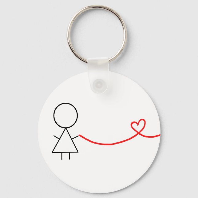 Girl Part of Couples Keychain (Front)