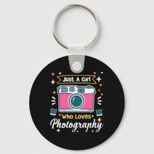 Girl Photography Keychain