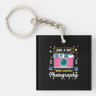 Girl Photography Keychain