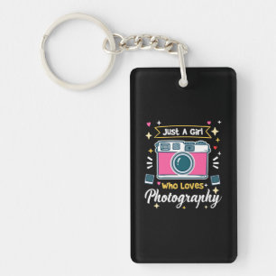Girl Photography Keychain