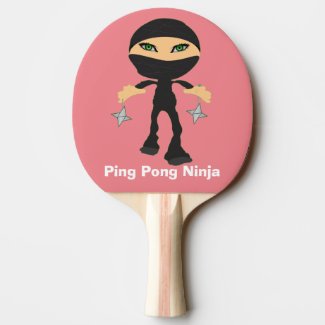 Girl Ping Pong Ninja Ping Pong Paddle