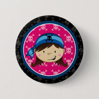 Girl Pirate Crewman Button Badge