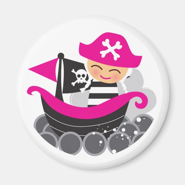 Girl Pirate Magnet (Front)