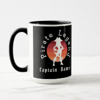 Girl Pirate Party black mug