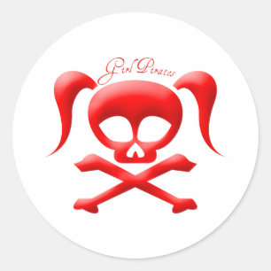 Girl Pirates Stickers