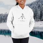 Girl Playing Ice Hockey Team Player Girly Name<br><div class="desc">This cool hoodie would make a wonderful gift for a girl,  who's into hockey! Easily add the desired name by clicking on the "personalize this template" option. If you have any design related questions/requests,  please do not hesitate to contact us.</div>