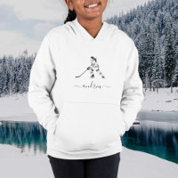 Girl Playing Ice Hockey Team Player Girly Name