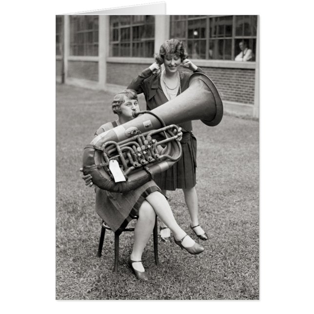 Girl Playing Tuba, 1928 (Front)