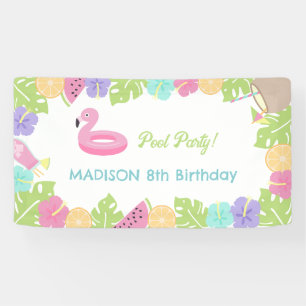 Girl Pool party  Banner