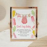 Girl Popsicle Baby Shower Don't Say Baby Poster<br><div class="desc">Make your event special with this Popsicle Baby Shower with our cute and lovely printable Don't Say Baby Sign featuring adorable Baby Clothes Baby Shower theme. Download,  personalize,  and create lasting memories with this perfect touch for your joyous celebration!
 
BS1078</div>