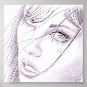 Girl portrait poster