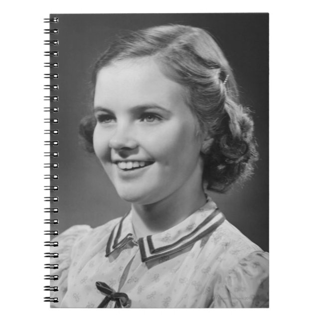 Girl Posing in Studio Notebook (Front)