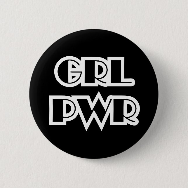 Girl Power 2 Inch Round Button (Front)