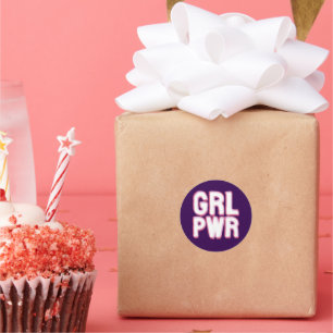 Girl Power -  Classic Round Sticker