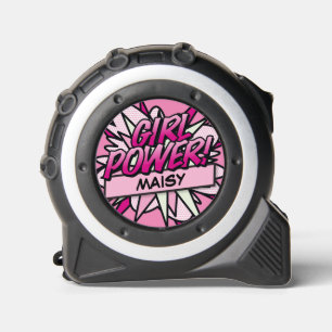 GIRL POWER Comic Book Pink Personalized Name 1