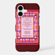 Girl Power Curvy Plaid Female Success Wisdom case