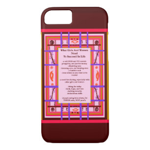 Girl Power Curvy Plaid Female Success Wisdom case
