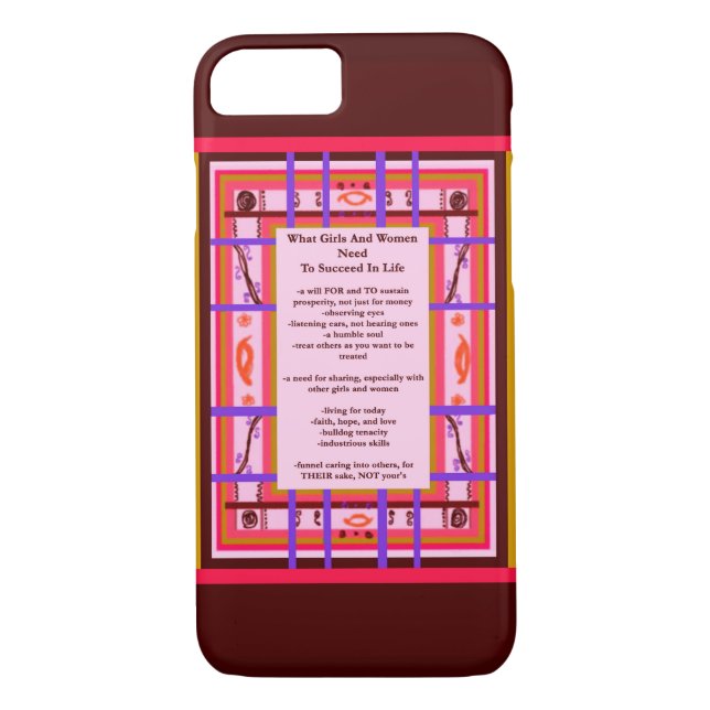 Girl Power Curvy Plaid Femme Succès coque de la sa (Dos)