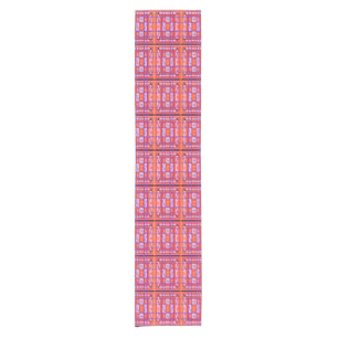 girl power curvy plaid tablerunner short table runner