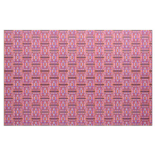 Girl Power Curvy Plaid tissu d'art populaire Abstr