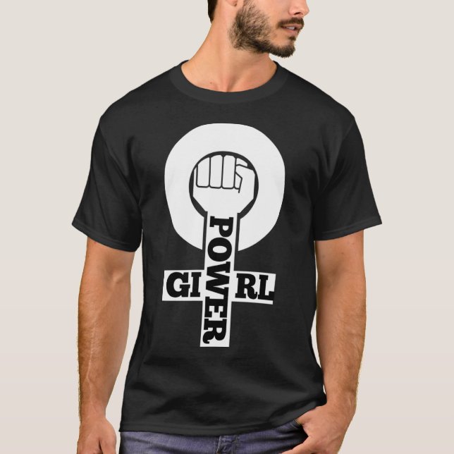 Girl Power Cute Thong Feminist Female Power T-Shirt (Front)