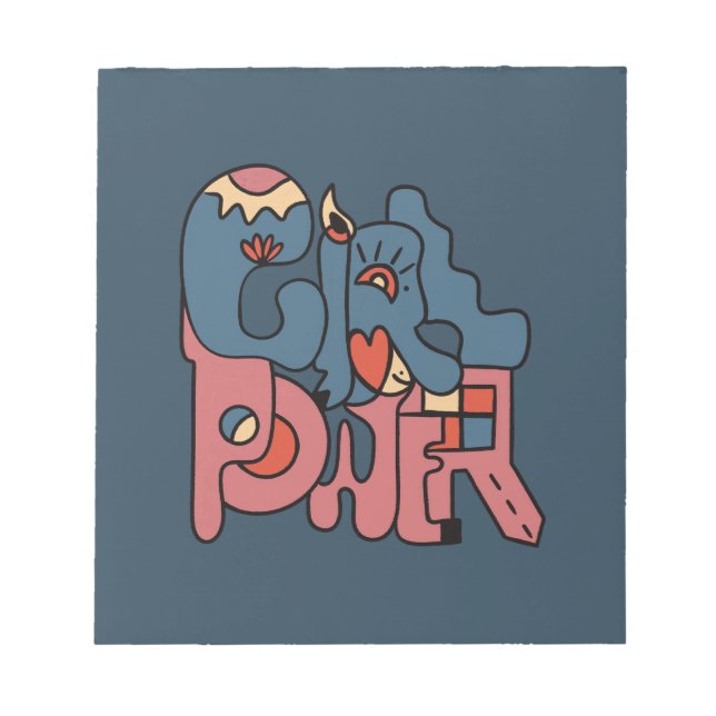 Girl Power Dark Version Notepad (Front)