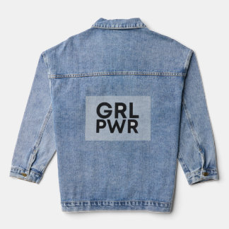 Girl power denim jacket