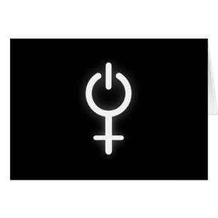 Girl Power Electronic Symbol for Gamer Female Sign