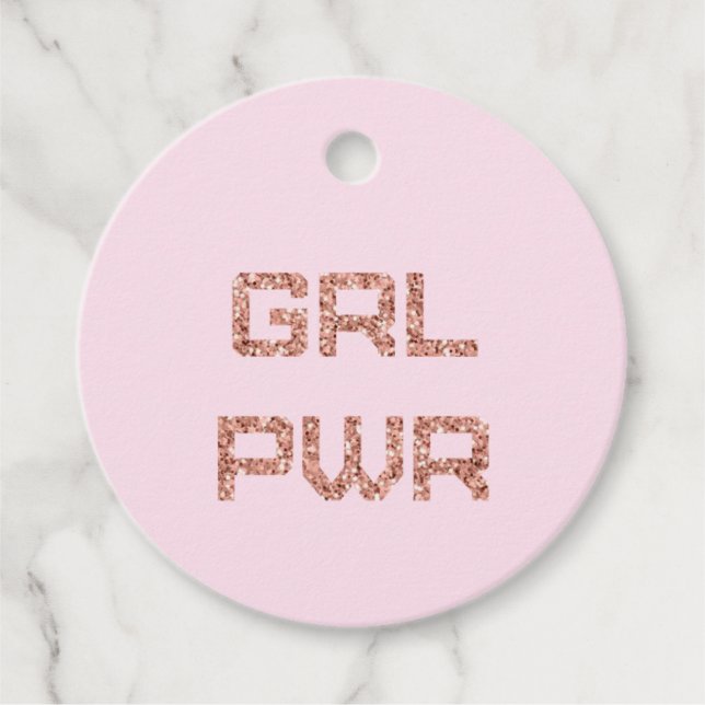 Girl Power - Favour Tags (Front)