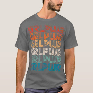 Girl Power Feminism Slogan Retro Vintage Feminist  T-Shirt