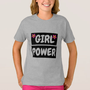 GIRL POWER Filles Dames T-Shirts Tee-shirts