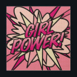 GIRL POWER Fun Retro Comic Book Pop Art<br><div class="desc">A cool, trendy and fun comic book pop art design that puts the wham, zap, pow into your home and your day. Designed by ComicBookPop© at www.zazzle.com/comicbookpop*</div>
