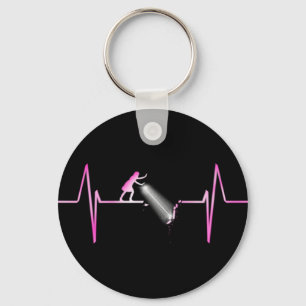 Girl Power Heartbeat Keychain