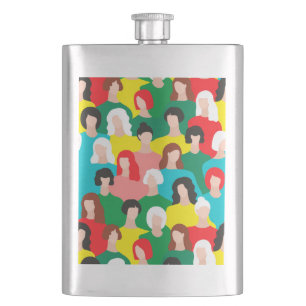Girl power hip flask