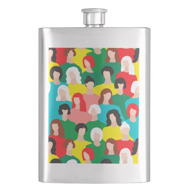 Girl power hip flask (Front)