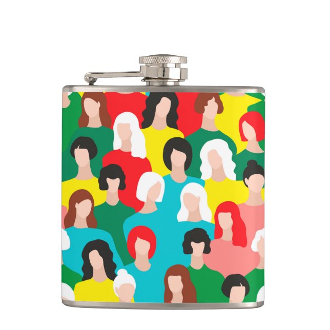 Girl power hip flask (Front)