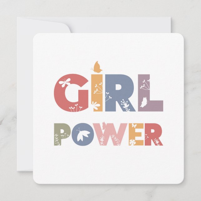 Girl Power Holiday Card (Front)