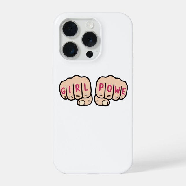 Girl Power iPhone 15 Pro Case (Back)