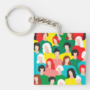 Girl power keychain