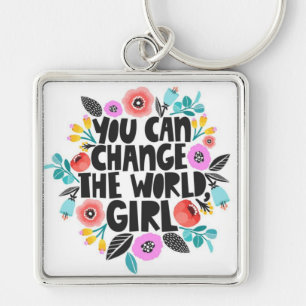 Girl Power  Keychain