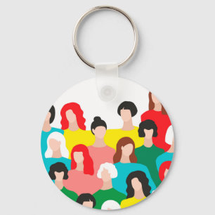 Girl power keychain