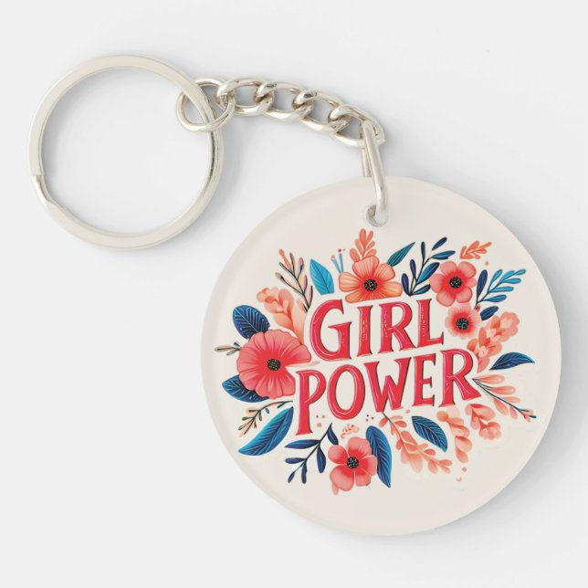 Girl Power Keychain (Front)